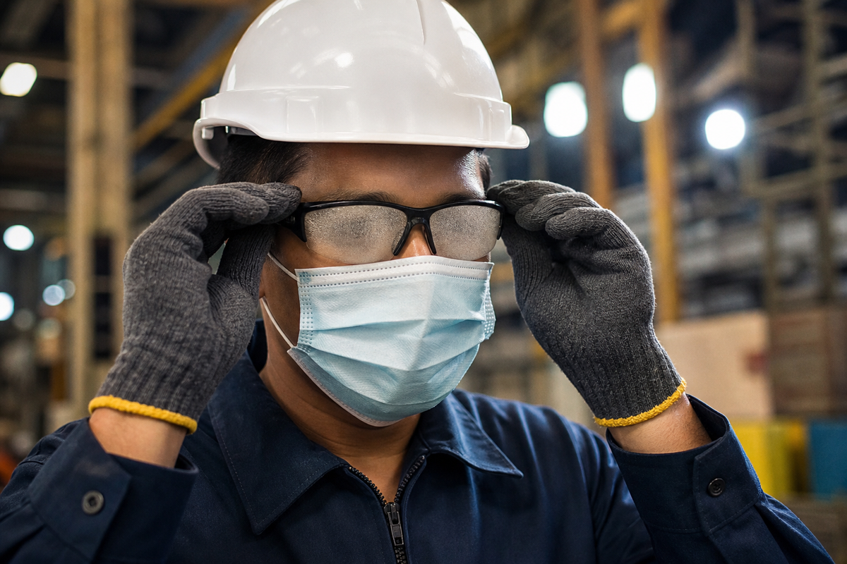 Why Your Safety Glasses Keep Fogging Up and How to Stop It
