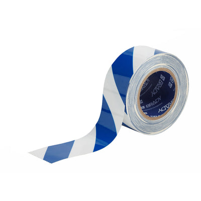 FLOOR MARKING TAPE BLUE & WHITE