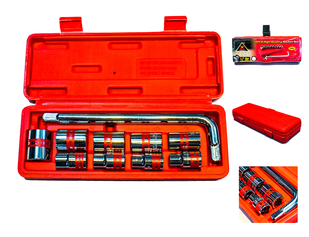10 Pcs Box Socket 1/2 Set | Hand & Power Tools | SafetyFirst – Safety First