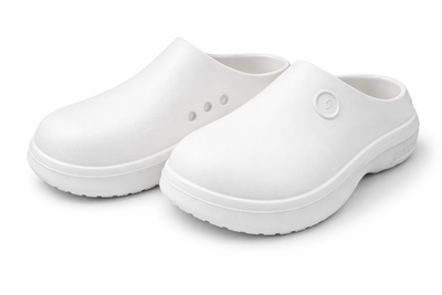 WHITE LAB & GOURMET CLOG SLIP-ON SHOE