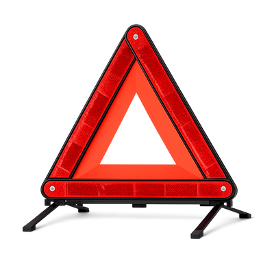 Reflective Emergency Hazard Warning Triangle – Roadside Safety Sign
