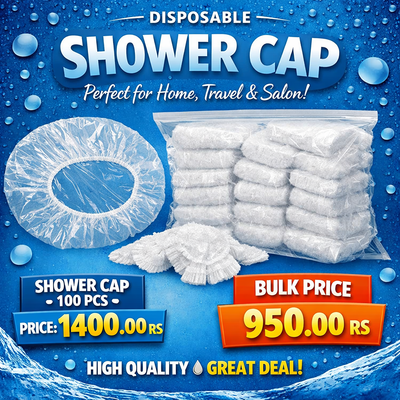 100 PCS POLYETHYLENE SHOWER CAP