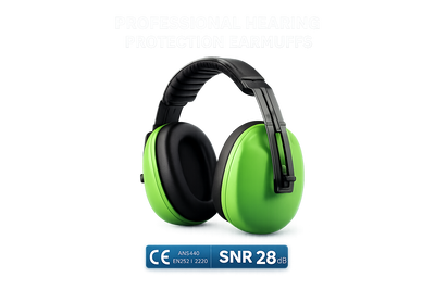 Vaultex® Professional Hearing Protection Earmuffs – SNR 28 dB | EN352‑1 Certified Noise‑Reduction Headphones