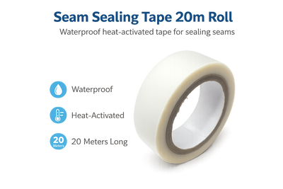 Seam Sealing Tape 20 m Roll – Waterproof Heat‑Activated Adhesive for Fabric and PPE Garments