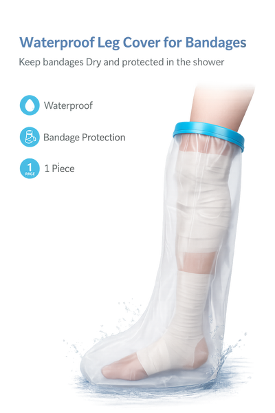 Waterproof Leg Cover – Reusable Bandage Protector for Shower & Bath | 1 Piece 
