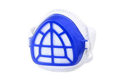 Blue Grid Dust Mask – Reusable Anti‑Dust Respirator for Industrial & Home Protection