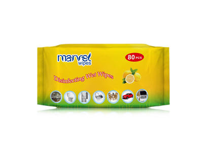 Marvel Disinfecting Wet Wipes – 80 Pcs
