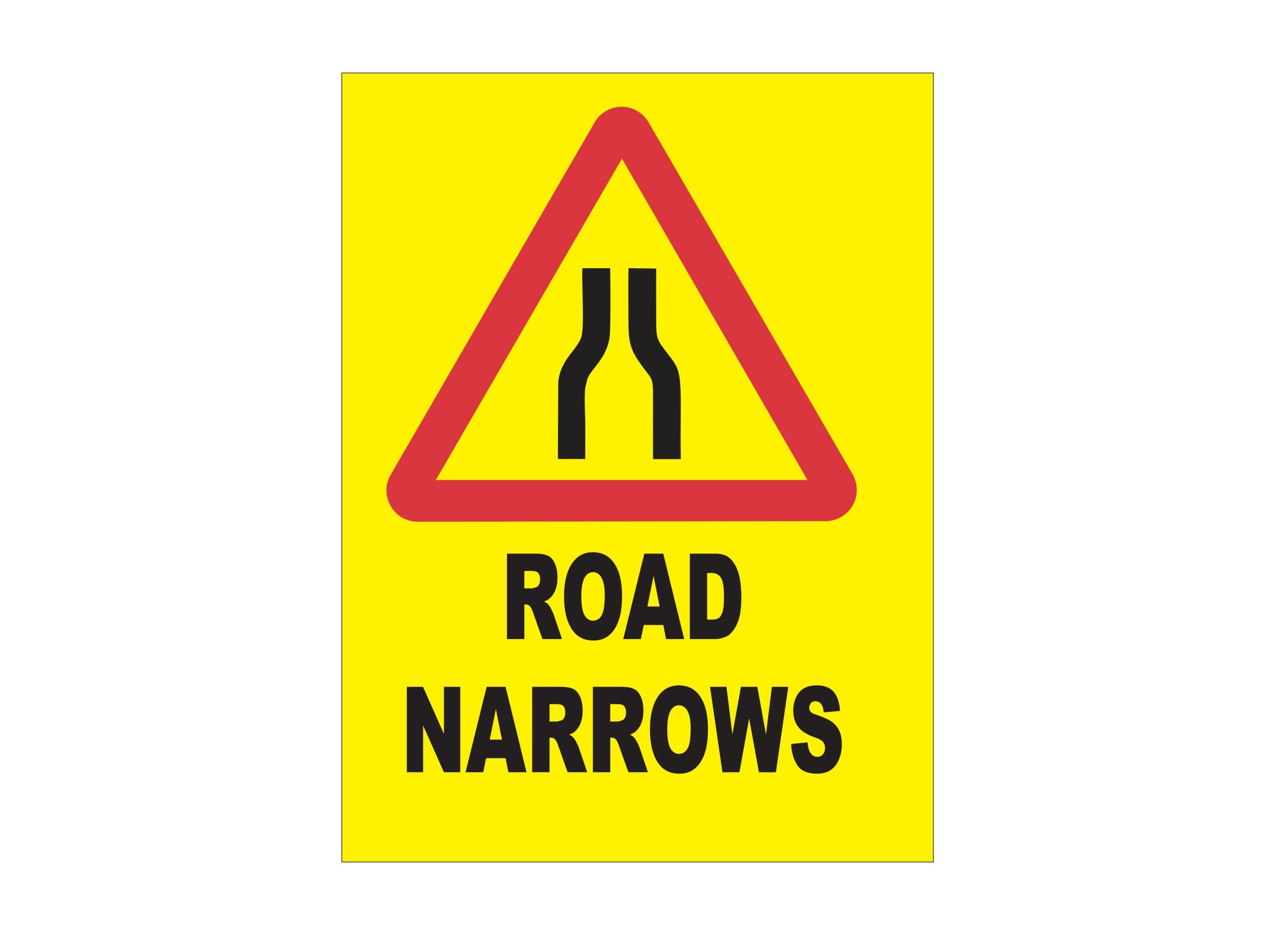 Quality Road Narrows Sign | Safety Signage | SafetyFirst – Safety First