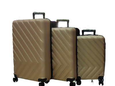 3 PCS FULL SET ABS TRAVEL SUITCASE