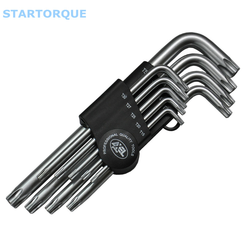 StarTorqueTorx Hex Key 9Pcs Set ( With-Hole ) – Safety First