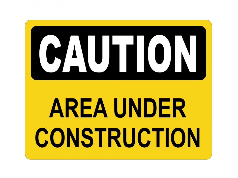 Area Under Construction Sign | Durable Safety Signs