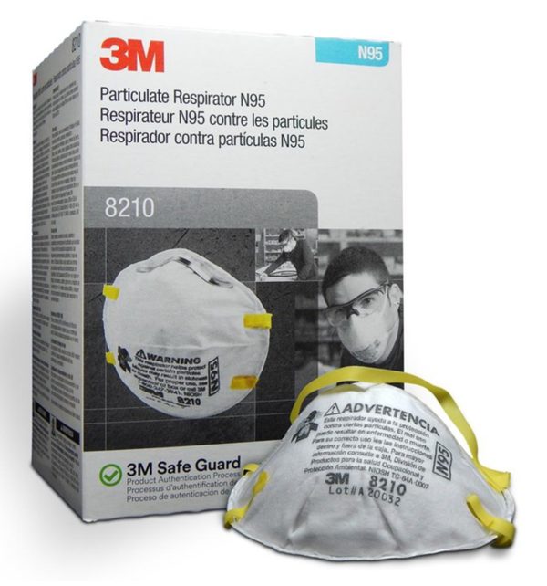 3M™ Particulate Respirator 8210, N95 160 EA/Case - SafetyFirst