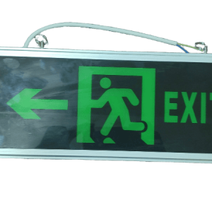 LED EXIT WITH DIRECTION POINT HANGING SIGNAGE